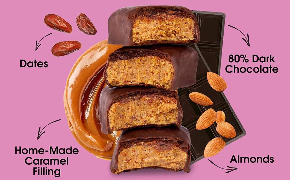 caramel almond bite