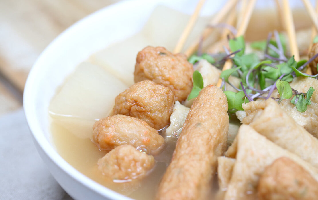 Premium Photo | Eomuk guk is korean fish cake soup.