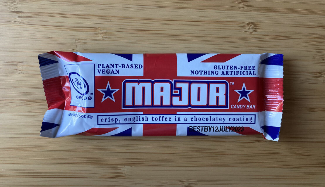 Review: Major Vegan English Toffee Bar from Go Max Go